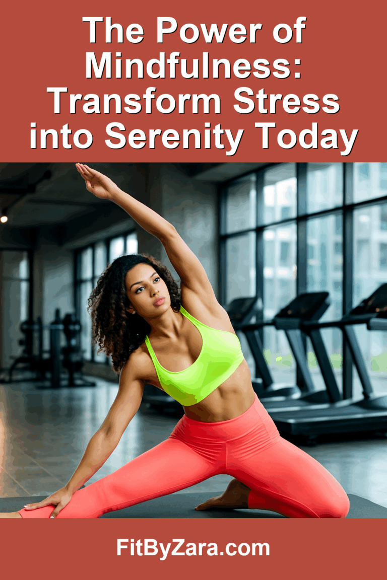 The Power of Mindfulness: Transform Stress into Serenity Today – Pinterest cover
