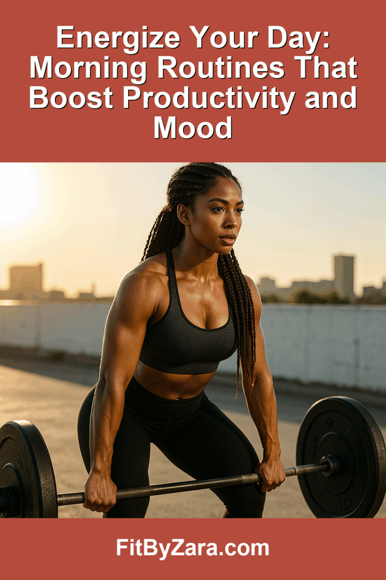 Energize Your Day: Morning Routines That Boost Productivity and Mood – Pinterest cover