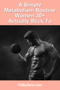 A Simple Metabolism Routine Women 30+ Actually Stick To – Pinterest cover