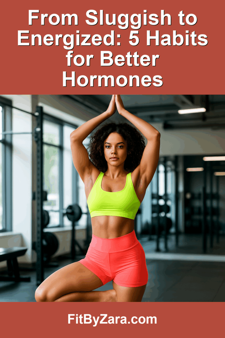 From Sluggish to Energized: 5 Habits for Better Hormones – Pinterest cover