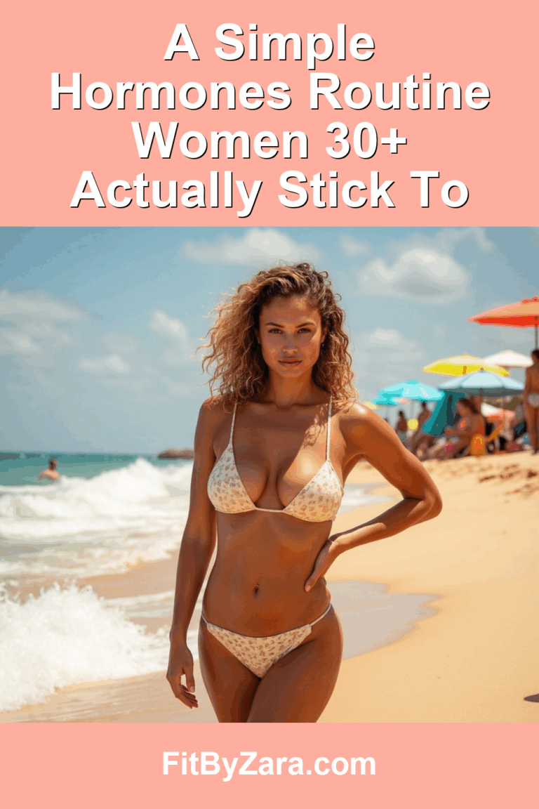A Simple Hormones Routine Women 30+ Actually Stick To – Pinterest cover