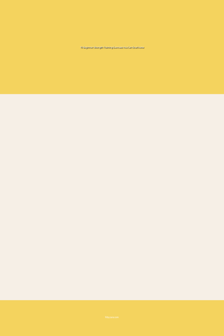 10 Beginner Strength Training Exercises You Can Do at Home – Pinterest cover