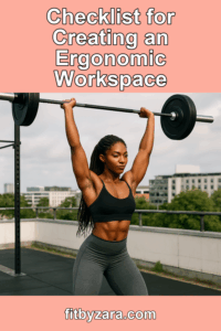 Checklist for Creating an Ergonomic Workspace – Pinterest cover