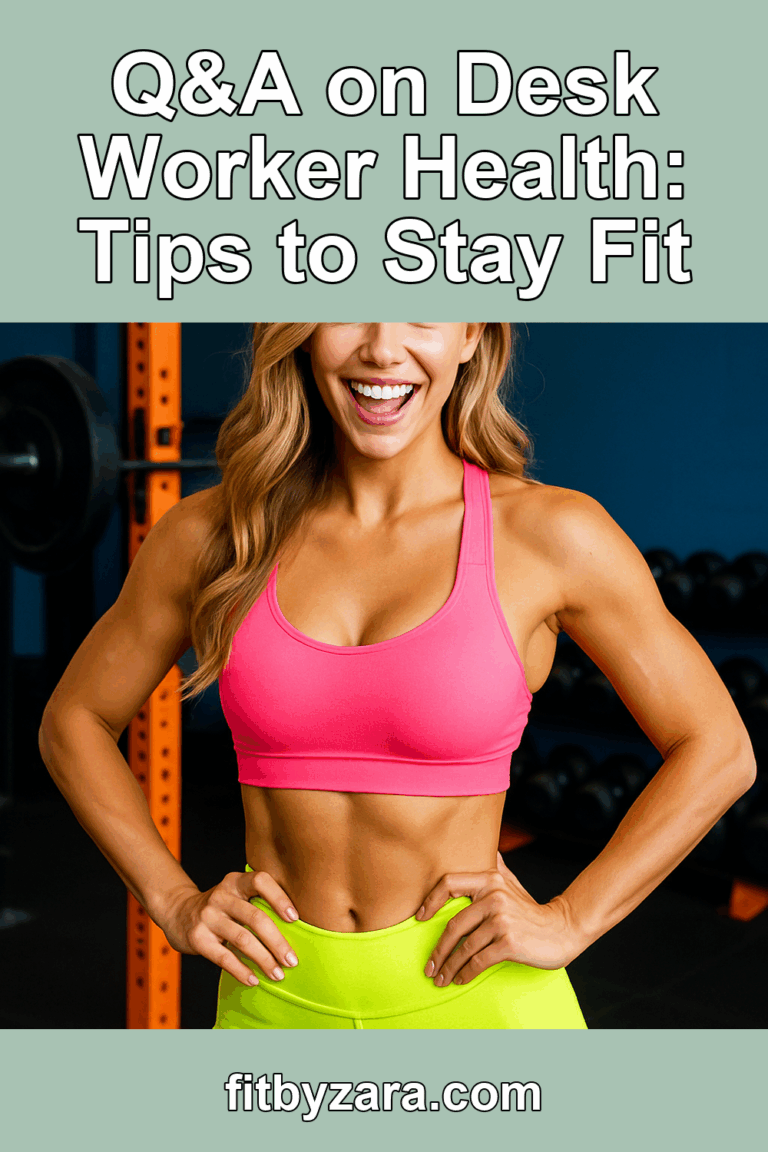 Q&A on Desk Worker Health: Tips to Stay Fit – Pinterest cover