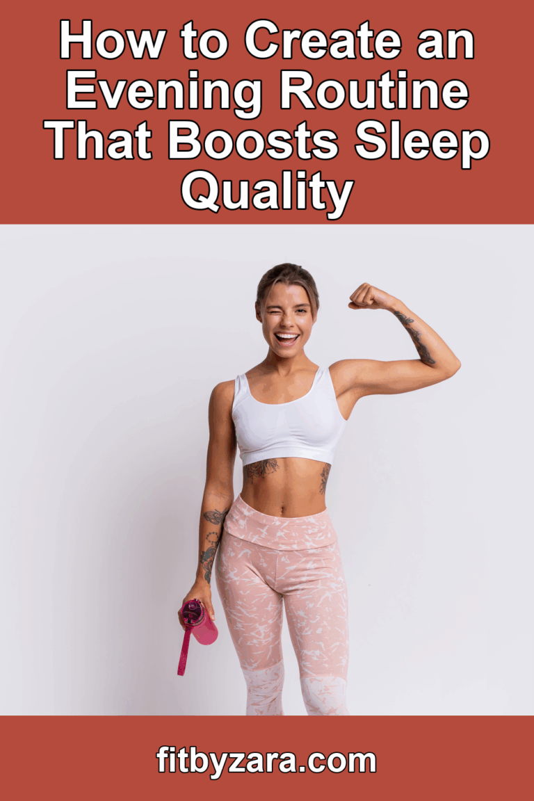How to Create an Evening Routine That Boosts Sleep Quality – Pinterest cover
