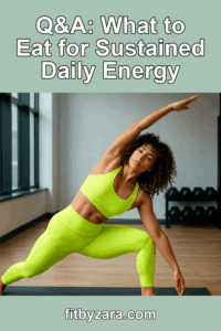 Q&A: What to Eat for Sustained Daily Energy – Pinterest cover