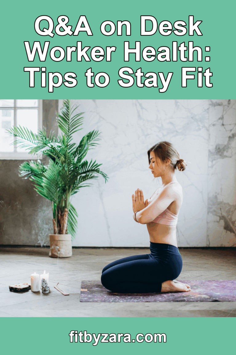 Q&A on Desk Worker Health: Tips to Stay Fit – Pinterest cover