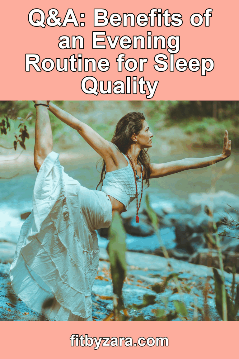 Q&A: Benefits of an Evening Routine for Sleep Quality – Pinterest cover