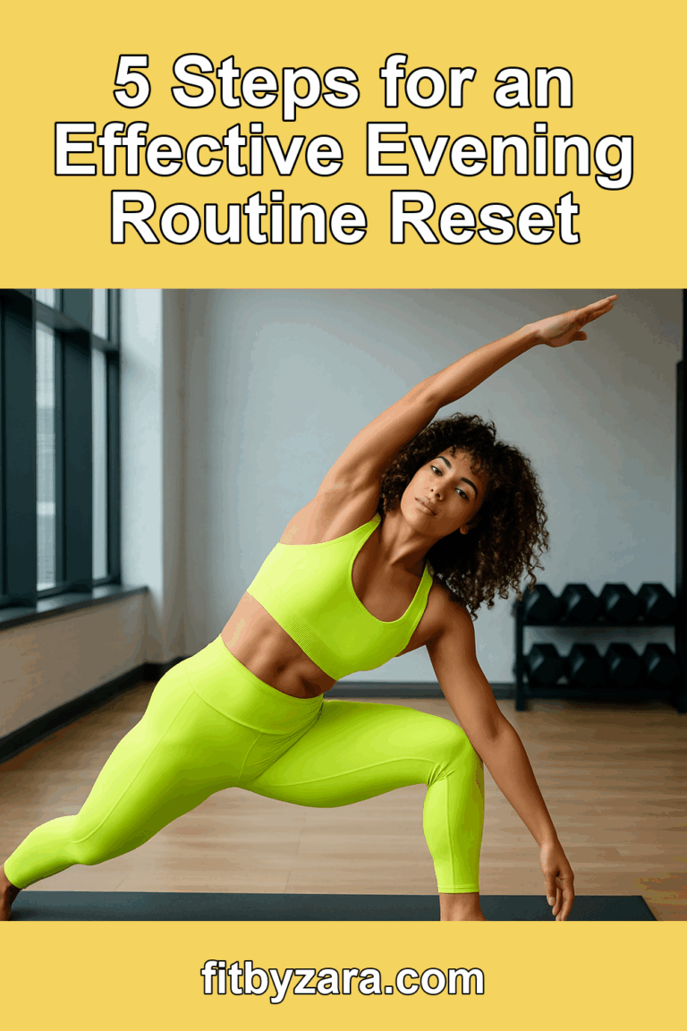 5 Steps for an Effective Evening Routine Reset – Pinterest cover