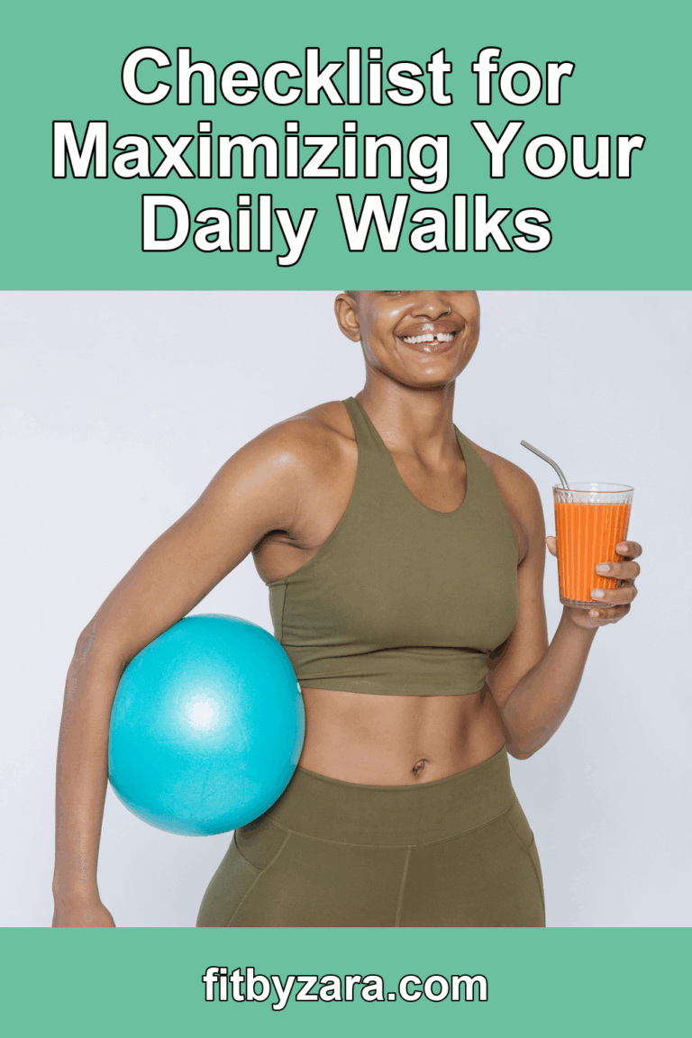 Checklist for Maximizing Your Daily Walks – Pinterest cover