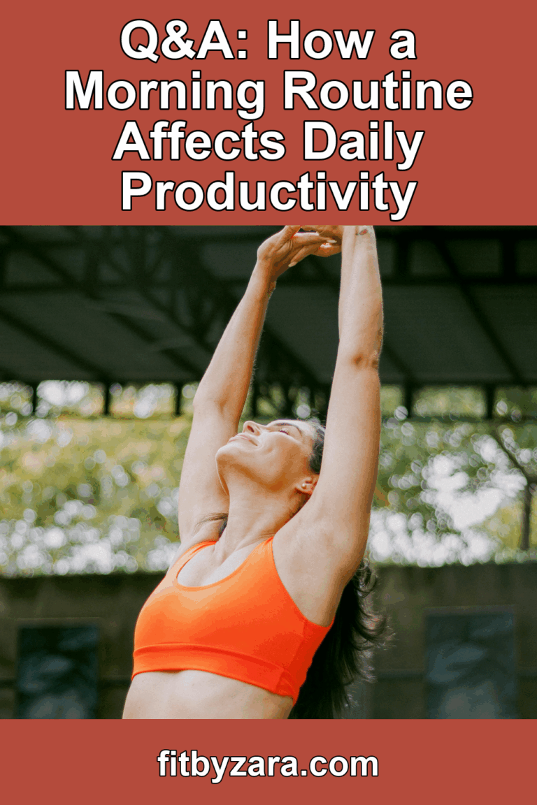 Q&A: How a Morning Routine Affects Daily Productivity – Pinterest cover