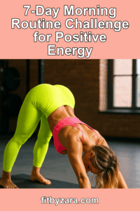 7-Day Morning Routine Challenge for Positive Energy – Pinterest cover