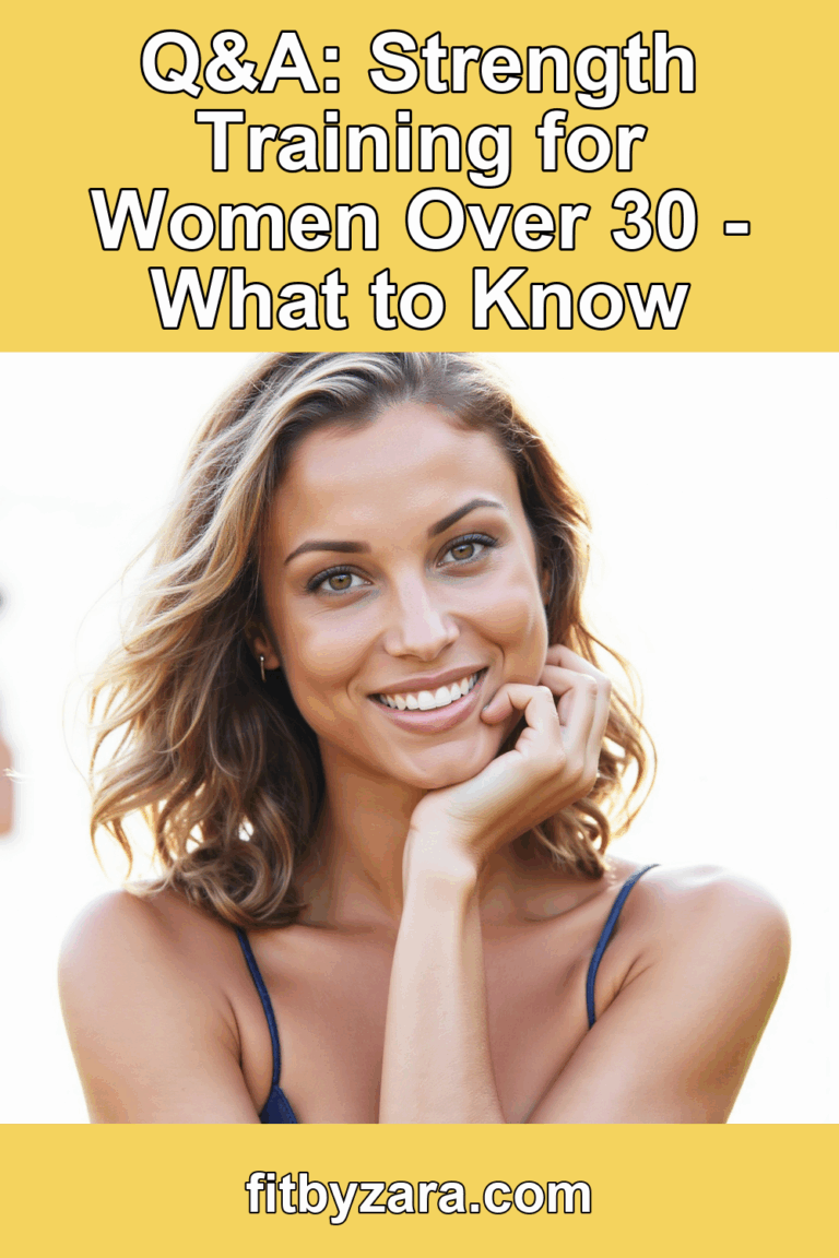 Q&A: Strength Training for Women Over 30 - What to Know – Pinterest cover