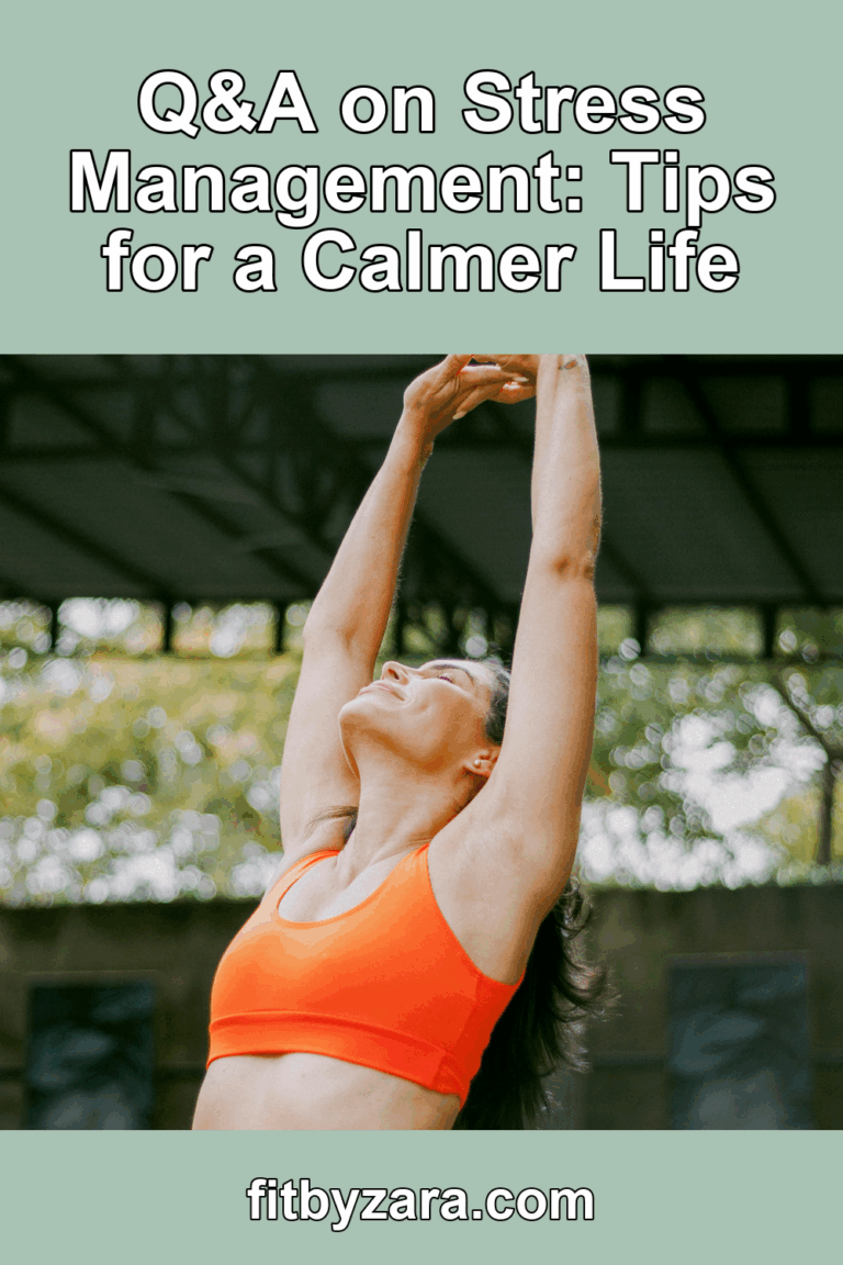 Q&A on Stress Management: Tips for a Calmer Life – Pinterest cover