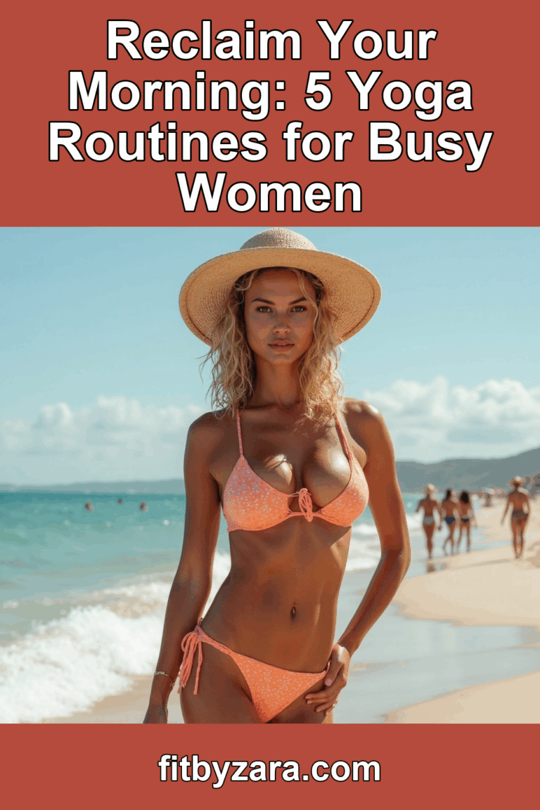 Reclaim Your Morning: 5 Yoga Routines for Busy Women – Pinterest cover