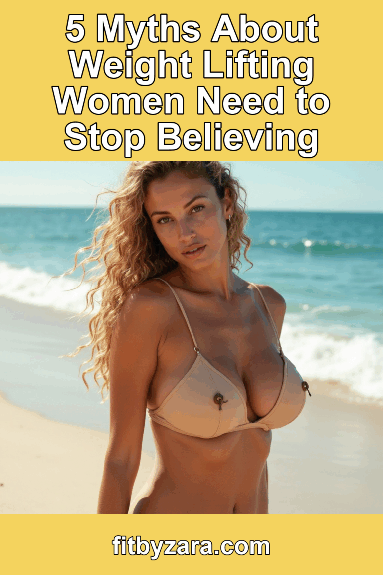 5 Myths About Weight Lifting Women Need to Stop Believing – Pinterest cover