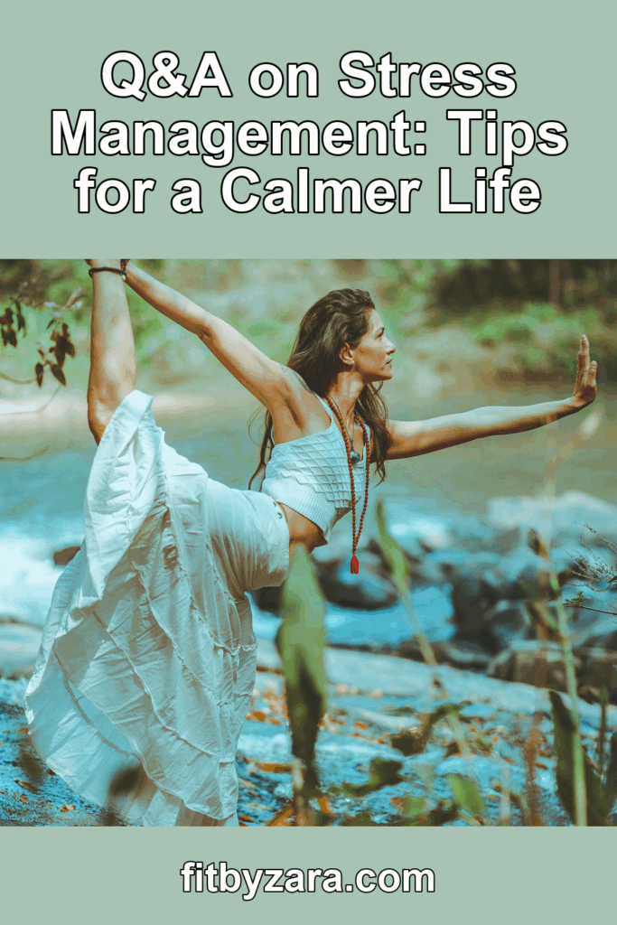 Q&A on Stress Management: Tips for a Calmer Life – Pinterest cover