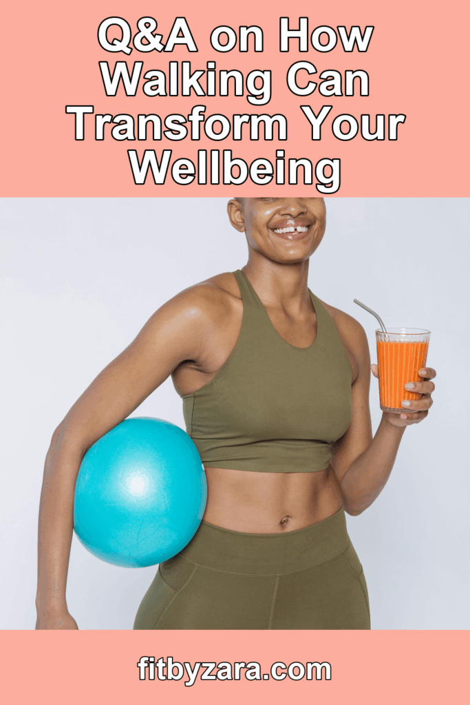 Q&A on How Walking Can Transform Your Wellbeing – Pinterest cover