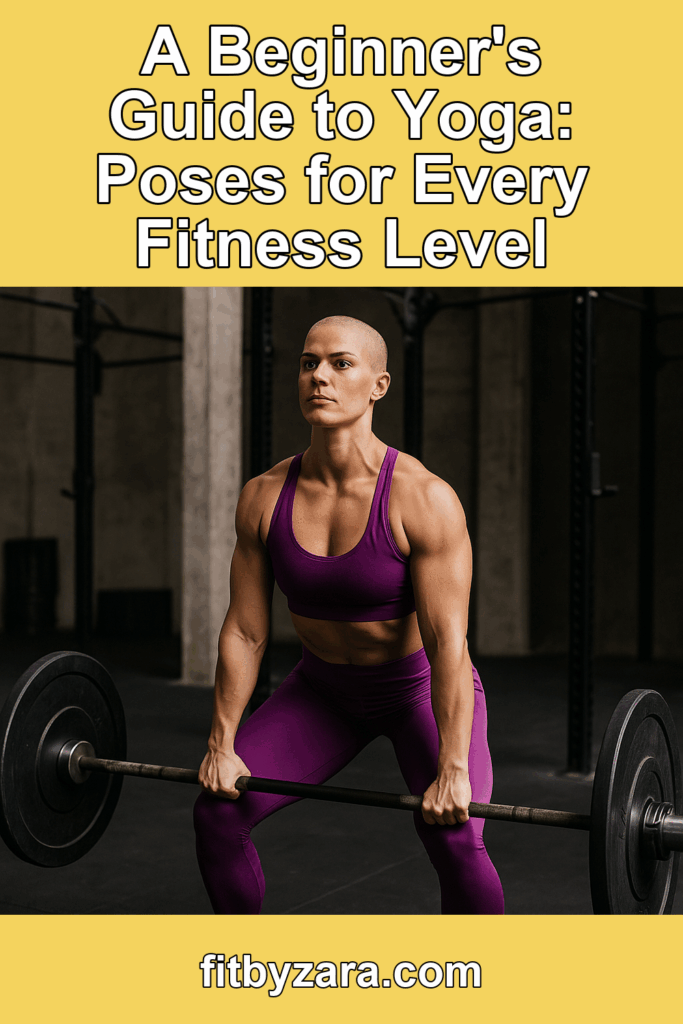 A Beginner's Guide to Yoga: Poses for Every Fitness Level – Pinterest cover