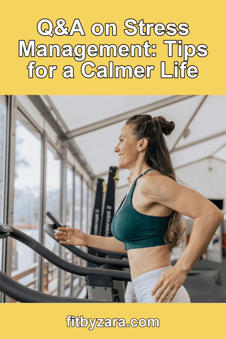 Q&A on Stress Management: Tips for a Calmer Life – Pinterest cover