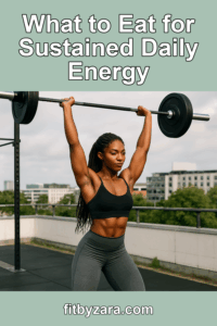 What to Eat for Sustained Daily Energy – Pinterest cover
