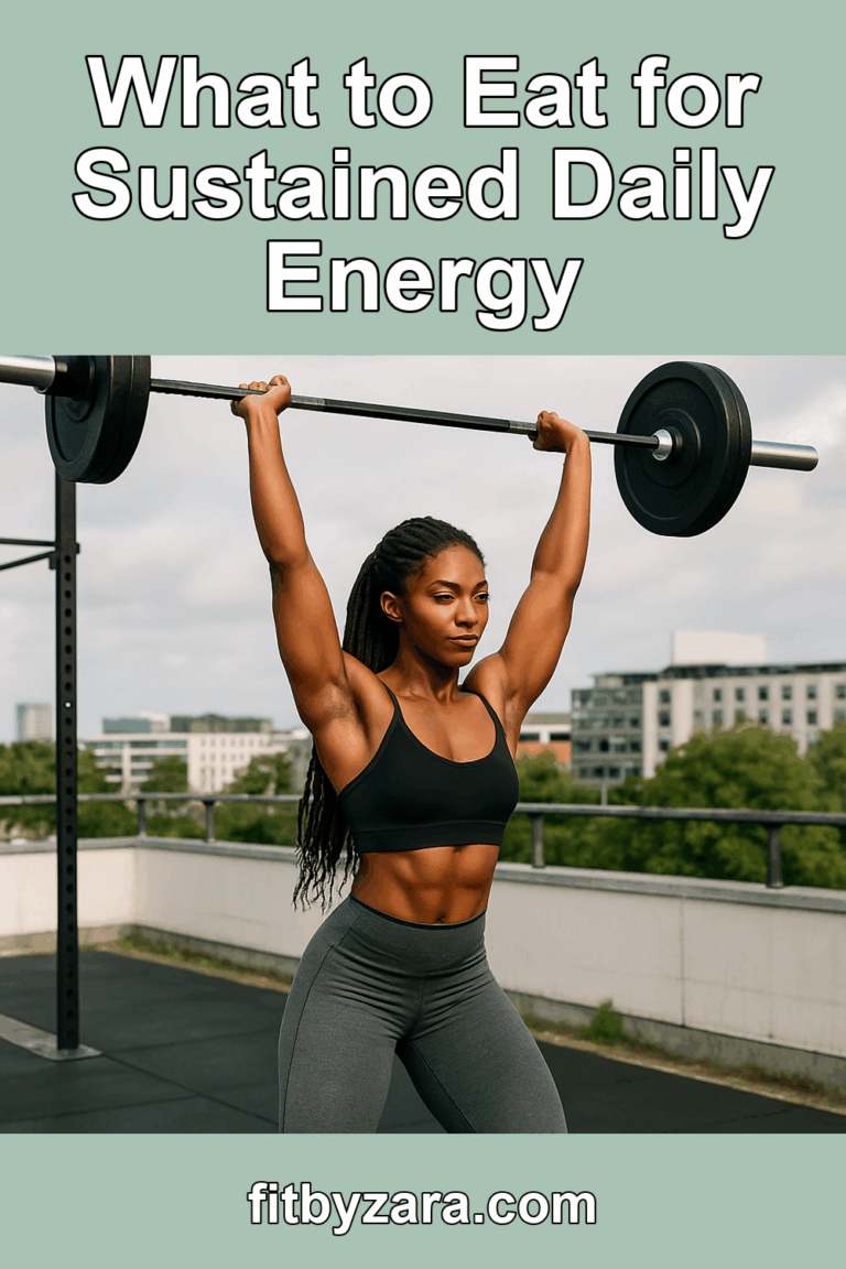 What to Eat for Sustained Daily Energy – Pinterest cover