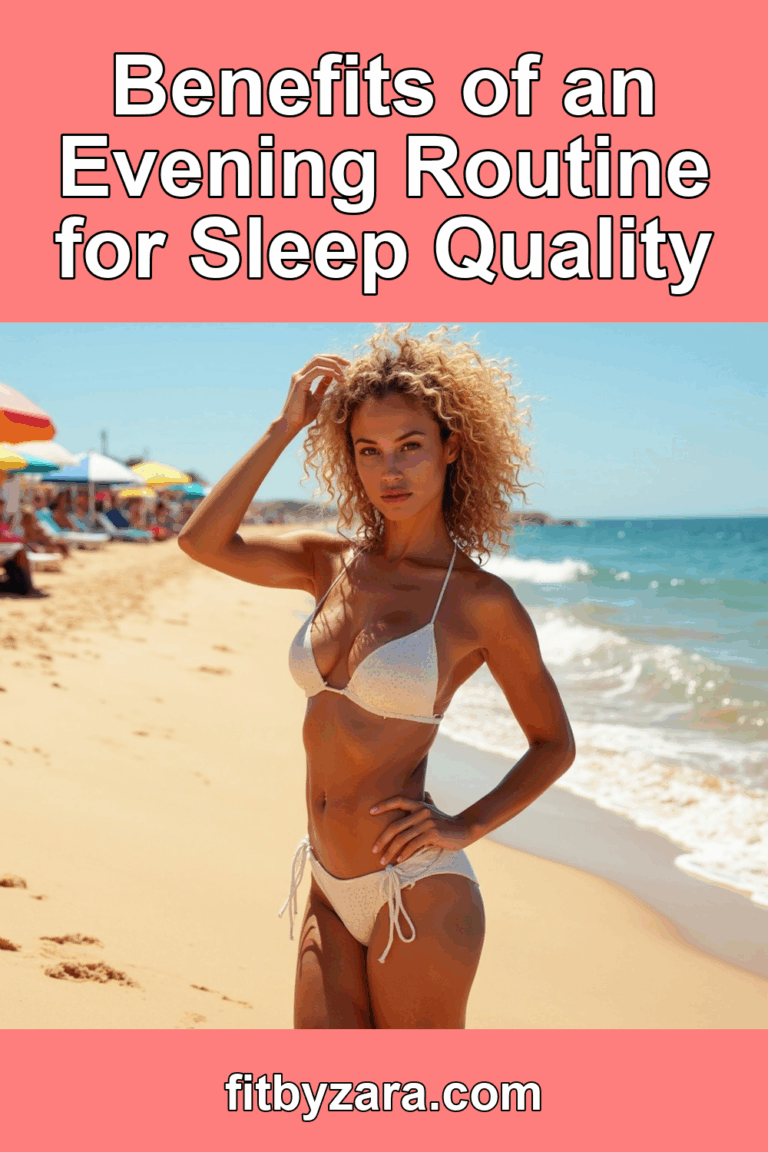 Benefits of an Evening Routine for Sleep Quality – Pinterest cover