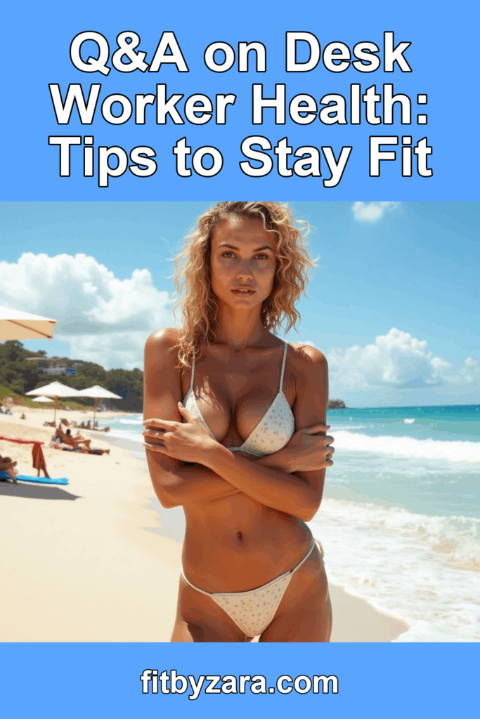 Q&A on Desk Worker Health: Tips to Stay Fit – Pinterest cover