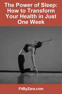 The Power of Sleep: How to Transform Your Health in Just One Week – Pinterest cover