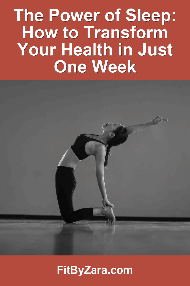 The Power of Sleep: How to Transform Your Health in Just One Week – Pinterest cover