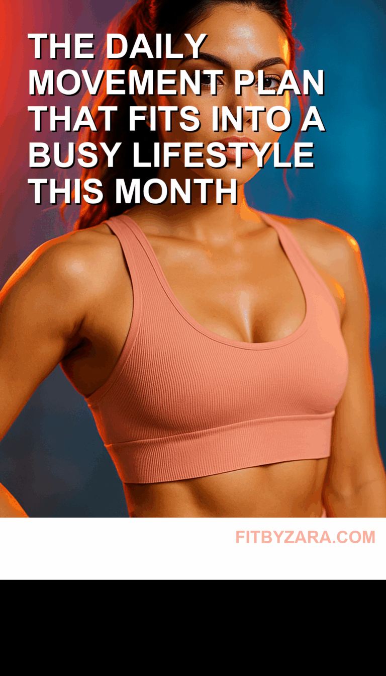 The Daily Movement Plan That Fits Into a Busy Lifestyle this month